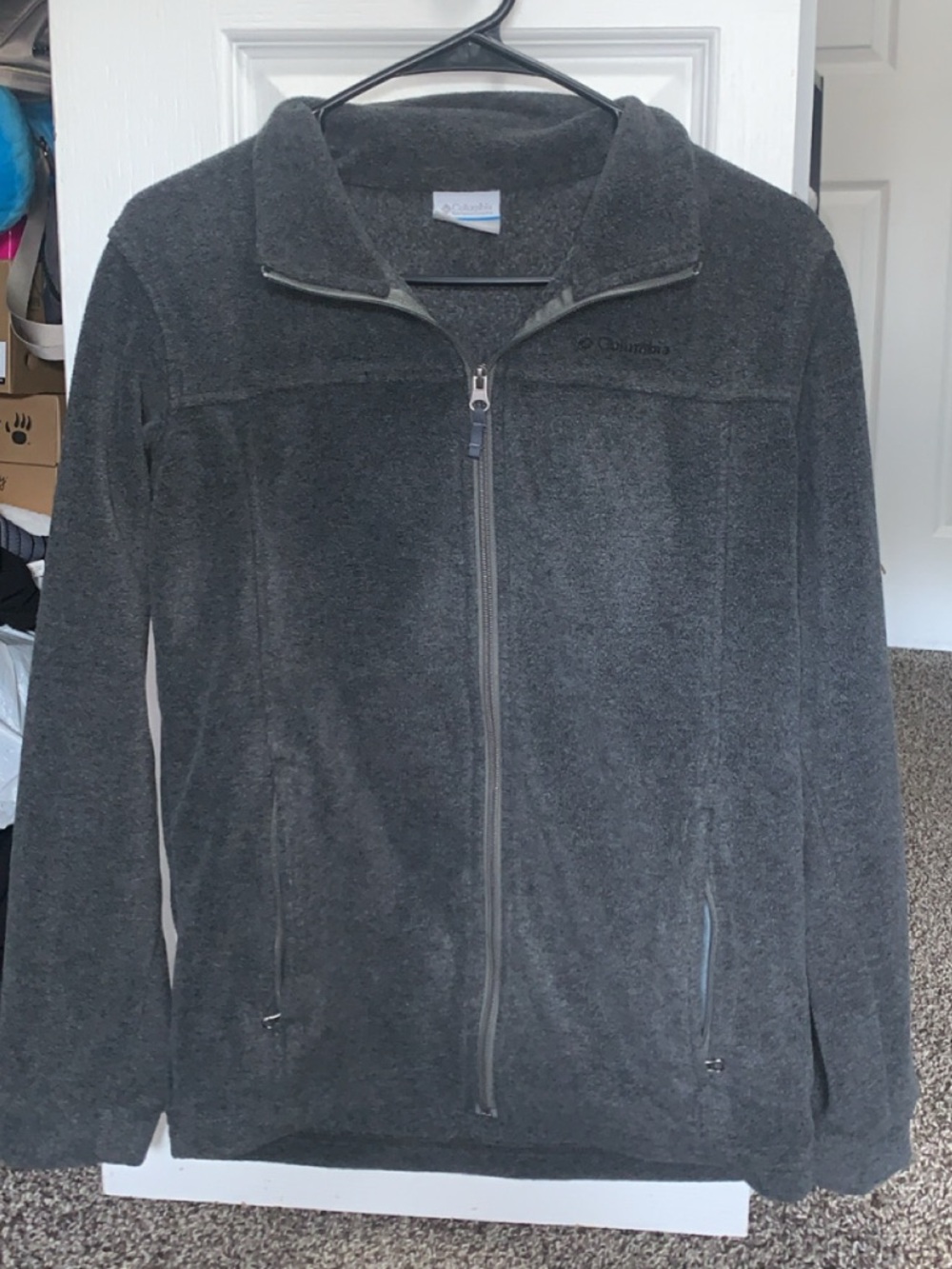 Columbia Grey Zip up Sweater